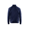 BLAKLADER 3369 Sweater Navy Blue (Men) in Cotton French Terry – front view; Holster Pockets false, Features 100% cotton