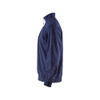 BLAKLADER 3369 Sweater Navy Blue (Men) in Cotton French Terry – alternate side view; Holster Pockets false, Features 100% cotton