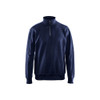 BLAKLADER 3369 Sweater Navy Blue (Men) in Cotton French Terry – product display image; Holster Pockets false, Features 100% cotton