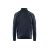 BLAKLADER 3371 Craftsman Sweater Dark Navy Blue (Men) in Cotton French Terry 320 gsm – front view; Holster Pockets false, Features 100% cotton