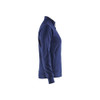BLAKLADER 3372 Craftsman Sweater Navy Blue (Women) in Cotton French Terry 320 gsm – side view; Holster Pockets false, Features 100% cotton