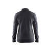 BLAKLADER 3372 Craftsman Sweater Dark Grey (Women) in Cotton French Terry 320 gsm – front view; Holster Pockets false, Features 100% cotton