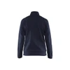 BLAKLADER 3394 Craftsman Fleece Sweater Dark Navy / Black (Women) in Polyester Pique Fleece – front view; Holster Pockets false, Features Soft, brushed inner; Kangaroo pocket