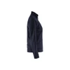 BLAKLADER 3394 Craftsman Fleece Sweater Dark Navy / Black (Women) in Polyester Pique Fleece – side view; Holster Pockets false, Features Soft, brushed inner; Kangaroo pocket