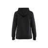 BLAKLADER 3395 Craftsman Hoodie Black (Women) in Brushed PolyCotton Terry 360 gsm – front view; Holster Pockets false, Features Soft, brushed inner; Kangaroo pocket