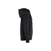 BLAKLADER 3395 Craftsman Hoodie Black (Women) in Brushed PolyCotton Terry 360 gsm – side view; Holster Pockets false, Features Soft, brushed inner; Kangaroo pocket