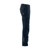 BLAKLADER 1466 Industry Regular Fit Trouser Dark Navy Blue (Men) in 2-Way Stretch Cotton Canvas with Kneepad Pockets – side view; Holster Pockets false, Kneepad Pockets true, Features 2-way stretch; Pre-bent legs; Reflective details