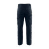 BLAKLADER 1466 Industry Regular Fit Trouser Dark Navy Blue (Men) in 2-Way Stretch Cotton Canvas with Kneepad Pockets – front view; Holster Pockets false, Kneepad Pockets true, Features 2-way stretch; Pre-bent legs; Reflective details