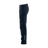 BLAKLADER 1466 Industry Regular Fit Trouser Dark Navy Blue (Men) in 2-Way Stretch Cotton Canvas with Kneepad Pockets – alternate side view; Holster Pockets false, Kneepad Pockets true, Features 2-way stretch; Pre-bent legs; Reflective details