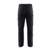 BLAKLADER 1466 Industry Regular Fit Trouser Black (Men) in 2-Way Stretch Cotton Canvas with Kneepad Pockets – front view; Holster Pockets false, Kneepad Pockets true, Features 2-way stretch; Pre-bent legs; Reflective details