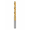BOHRCRAFT 1130 HSS-G TiN Twist Drill 10.5mm (Pack of 5) – front view; Type N, Application Drilling, Cutting Teeth Split Point, Features DIN 338