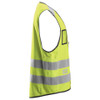 SNICKERS Polyester High Vis Yellow  Vest  for Electricians that have Full Zip Reflective Tape  available in Australia and New Zealand
