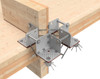 Buy Online a Structural Connectors from EUROTEC 120 x 120 x 120 mm CLT System Inside Corner Structural Connectors with CLT System Inside Corner for the Construction and Architectural Mass Timber and Installers in Australia and New Zealand