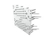 The EUROTEC Shearing Plate Connections, measuring 230mm x 240mm x 3mm, are high-performance plate connectors designed for modern timber construction.