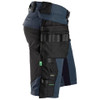 Suitable work Shorts available in Australia and New Zealand SNICKERS 2-Way Stretch Navy Blue Shorts for Electricians