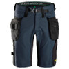 SNICKERS Shorts | 6172 Flexi Work Navy Blue Shorts with Detachable Holster Pockets 2-Way Stretch
