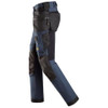 Buy online in Australia SNICKERS 4-Way Stretch Navy Blue Trousers for Electricians that have Kneepad Pockets