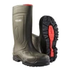 BLAKLADER 2422 Craftsman Safety Boot Army Green / Black (Unisex) in Polyurethane (PU) – front view; Holster Pockets false, Features Antistatic properties; Light and functional; Oil resistant outsole, Fit Normal fit