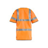 BLAKLADER 3034 Flame Resistant Waistcoat Orange (Men) in Flame Resistant (Flame resistant material; Antistatic quality; Extended back) – front view; Application Craftsman, Holster Pockets false