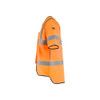 BLAKLADER 3034 Flame Resistant Waistcoat Orange (Men) in Flame Resistant (Flame resistant material; Antistatic quality; Extended back) – side view; Application Craftsman, Holster Pockets false