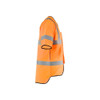 BLAKLADER 3034 Flame Resistant Waistcoat Orange (Men) in Flame Resistant (Flame resistant material; Antistatic quality; Extended back) – alternate side view; Application Craftsman, Holster Pockets false