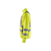 BLAKLADER 3358 High Vis Sweater Hi-Vis Yellow (Men) in Polyester Jersey – alternate side view; Application Craftsman, Holster Pockets false, Features Soft, brushed inner; Wide reflectors