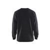 BLAKLADER 3335 Craftsman Sweater Black (Men) in Cotton Sweat – front view; Holster Pockets false, Features Extended back