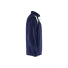 BLAKLADER 3353 High Vis Sweater Navy Blue / Hi-Vis Yellow (Men) in Cotton French Terry 320 gsm – side view; Application Craftsman, Holster Pockets false, Features 100% cotton; Hi-vis panels