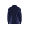 BLAKLADER 3353 High Vis Sweater Navy Blue / Hi-Vis Yellow (Men) in Cotton French Terry 320 gsm – front view; Application Craftsman, Holster Pockets false, Features 100% cotton; Hi-vis panels