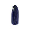 BLAKLADER 3353 High Vis Sweater Navy Blue / Hi-Vis Yellow (Men) in Cotton French Terry – alternate side view; Application Craftsman, Holster Pockets false, Features 100% cotton; Hi-vis panels