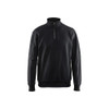 BLAKLADER 3369 Sweater Black (Men) in Cotton French Terry 320 gsm – product display image; Holster Pockets false, Features 100% cotton