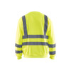 BLAKLADER 3341 High Vis Sweater Hi-Vis Yellow (Men) in Polyester Jersey – front view; Application Craftsman, Holster Pockets false, Features Wide reflectors