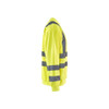 BLAKLADER 3341 High Vis Sweater Hi-Vis Yellow (Men) in Polyester Jersey – side view; Application Craftsman, Holster Pockets false, Features Wide reflectors