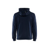BLAKLADER 3363 High Vis Fleece Sweater Dark Navy Blue / Hi-Vis Yellow (Men) in Polyester Pique Fleece – front view; Holster Pockets false, Features Soft, brushed inner; Kangaroo pocket