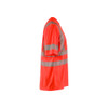 BLAKLADER 3420 High Vis T-Shirt Hi-Vis Red (Men) in UV-Protective Moisture-Wicking Polyester Birdseye Knit – side view; Application Craftsman, Holster Pockets false, Features Functional knitted; Moisture wicking; UV protected; Wide reflectors