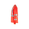 BLAKLADER 3383 High Vis T-Shirt Hi-Vis Red (Men) in UV-Protective Polyester Birdseye Knit – alternate side view; Application UV Protection, Holster Pockets false, Features Functional knitted; Moisture wicking; UV protected; Wide reflectors