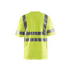 BLAKLADER 3413 High Vis T-Shirt Hi-Vis Yellow (Men) in Polyester Pique – front view; Application Craftsman, Holster Pockets false, Features Wide reflectors
