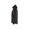 BLAKLADER 3540 Craftsman Fleece Sweater Black (Men) in Polyester Pique Fleece – alternate side view; Holster Pockets false, Features Soft, brushed inner; Body-hugging fit; Reflective details