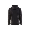 BLAKLADER 3540 Craftsman Fleece Sweater Black (Men) in Polyester Pique Fleece – front view; Holster Pockets false, Features Soft, brushed inner; Body-hugging fit; Reflective details