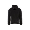 BLAKLADER 3463 Craftsman Fleece Sweater Black / Red (Men) in Polyester Pique Fleece – front view; Holster Pockets false, Features Soft, brushed inner