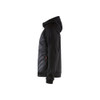 BLAKLADER 3463 Craftsman Fleece Sweater Black / Red (Men) in Polyester Pique Fleece – alternate side view; Holster Pockets false, Features Soft, brushed inner