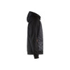 BLAKLADER 3463 Craftsman Fleece Sweater Black / Red (Men) in Polyester Pique Fleece – side view; Holster Pockets false, Features Soft, brushed inner