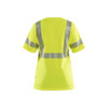 BLAKLADER 3502 High Vis T-Shirt Hi-Vis Yellow (Women) in Interlock – front view; Application Craftsman, Holster Pockets false, Features Moisture wicking; Wide reflectors