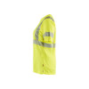 BLAKLADER 3502 High Vis T-Shirt Hi-Vis Yellow (Women) in Interlock – alternate side view; Application Craftsman, Holster Pockets false, Features Moisture wicking; Wide reflectors