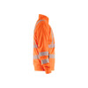 BLAKLADER 3563 High Vis Fleece Sweater Orange (Men) in Pique Fleece – side view; Application Craftsman, Holster Pockets false, Features Soft, brushed inner; Wide reflectors