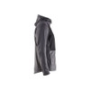 BLAKLADER 3540 Craftsman Fleece Sweater Black Melange (Men) in Polyester Fleece – side view; Holster Pockets false, Features Soft, brushed inner; Body-hugging fit; Reflective details