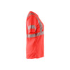 BLAKLADER 3502 High Vis T-Shirt Hi-Vis Red (Women) in Interlock – side view; Application Craftsman, Holster Pockets false, Features Moisture wicking; Wide reflectors
