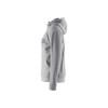 BLAKLADER 3560 Craftsman Hoodie Grey Melange (Women) in Cotton Sweat – alternate side view; Holster Pockets false, Features Soft, brushed inner; Kangaroo pocket
