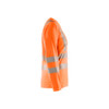 BLAKLADER 3485 High Vis T-Shirt Orange (Women) in UV-Protective Moisture-Wicking Polyester Birdseye Knit – side view; Application Craftsman, Holster Pockets false, Features Functional knitted; Moisture wicking; UV protected; Wide reflectors