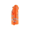 BLAKLADER 3565 High Vis Fleece Sweater Orange (Men) in Pique Fleece – alternate side view; Application Craftsman, Holster Pockets false, Features Soft, brushed inner; Wide reflectors